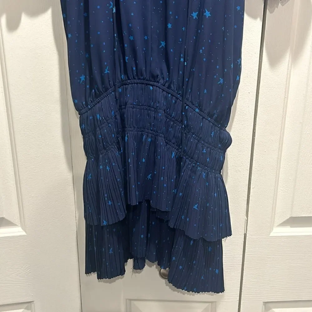 Decker Navy Star Dress, Size Large